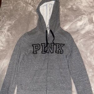 Victoria Secret Grey Zip Up Sweater